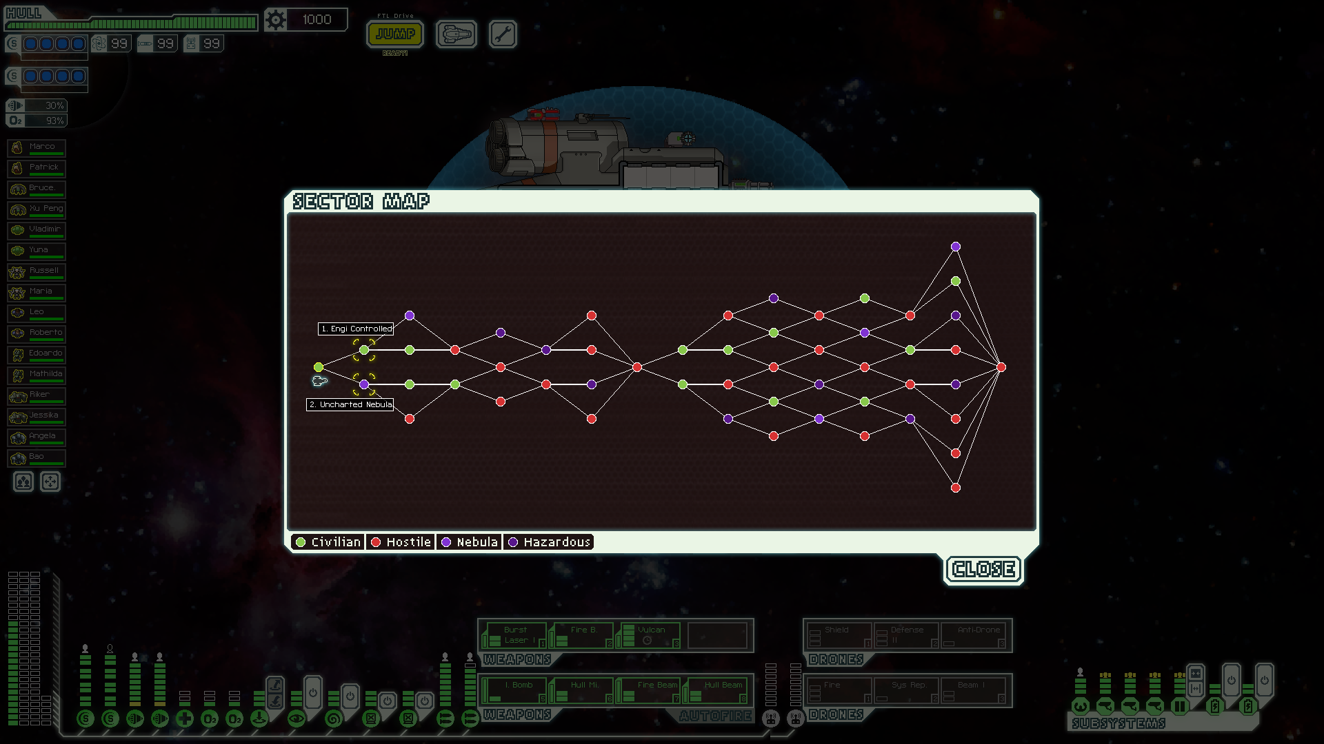 Sector map